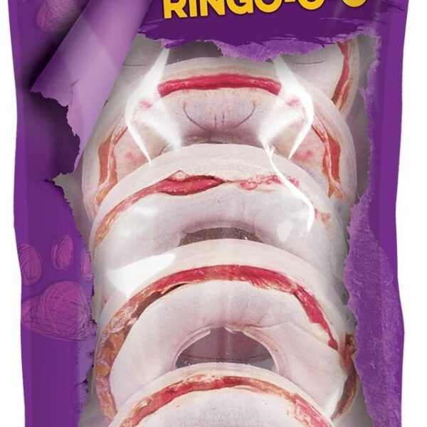 Dingo Ringo-o-o 5 Count, Ring-Shaped, Rawhide Chew For All Dogs