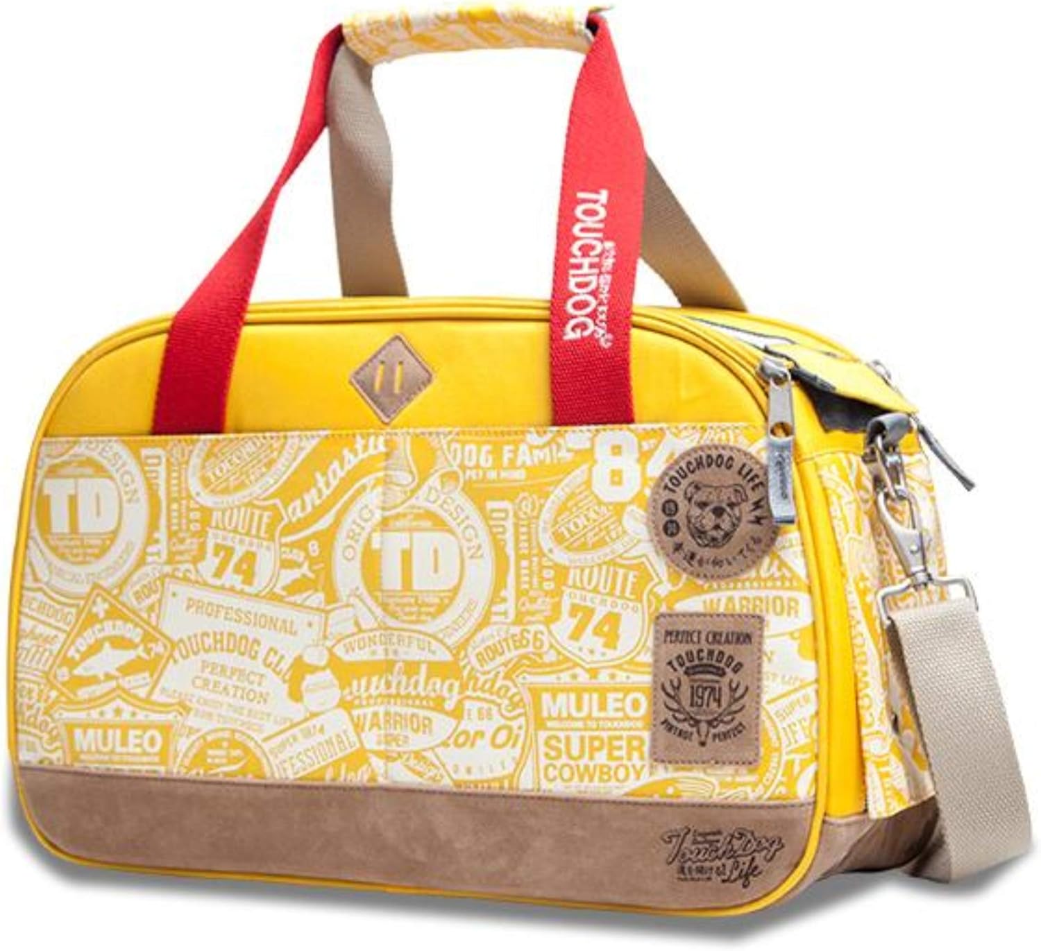 Touchdog Airline Approved Around-The-Globe Passport Designer Pet Carrier, One Size, Yellow Touchdog Airline Approved Around-The-Globe Passport Designer Pet Carrier, One Size, Yellow