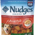 Blue Buffalo Nudges Homestyle Natural Dog Treats, Made in the USA with Real Chicken, Peas, and Carrots, 16-oz. Bag