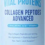 Vital Proteins Collagen Peptides Powder Advanced with Hyaluronic Acid & Vitamin C, Collagen Supplements, Unflavored, 12 Servings