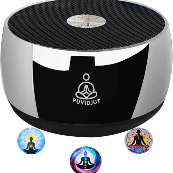 Meditation Sound Machine, Frequency Generator Instrument,PUVIDJUT Tone Device - Solfeggio Frequencies Bath for Yoga, Mindfulness,Meditation System of Chakra, 5 Tones Optional, 3 Timer Modes