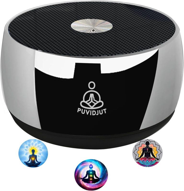 Meditation Sound Machine, Frequency Generator Instrument,PUVIDJUT Tone Device - Solfeggio Frequencies Bath for Yoga, Mindfulness,Meditation System of Chakra, 5 Tones Optional, 3 Timer Modes