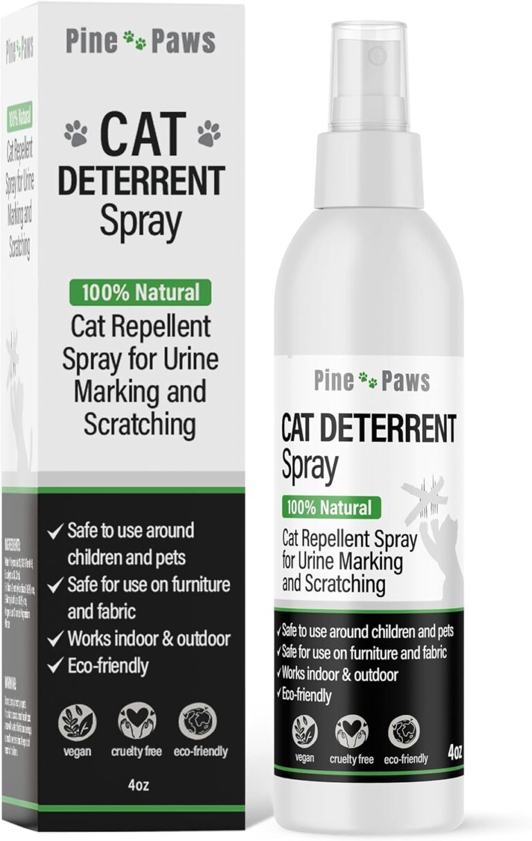 Cat Deterrent Spray - 100% Natural Cat Repellent Spray for Urine Marking & Scratching - Eco Friendly, Safe to Use Around Children and Pets, Safe for Use on Furniture and Fabric, Works Indoor & Outdoor