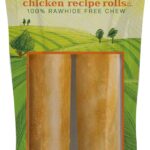 Canine Naturals Chicken Recipe Chew - Rawhide Free Dog Treats - Made from USA Raised Chicken - All-Natural and Easily Digestible - XL (2 Count) for Dogs 75lb+