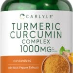 Carlyle Turmeric Curcumin with Black Pepper 1000mg | 180 Capsules | Turmeric Complex Supplement | Non-GMO, Gluten Free