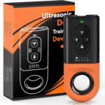 Dog Bark Deterrent Devices, Anti Barking Device for Dogs with Dual Emitters, 35 ft Range, LED Flashlight, Rechargeable Handheld Trainer, Safe & Effective, Stop Neighbors Dog