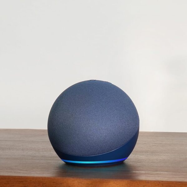 Amazon Echo Dot (newest model) - Vibrant sounding speaker with Alexa+ Early Access, Great for bedrooms, dining rooms and offices, Deep Sea Blue