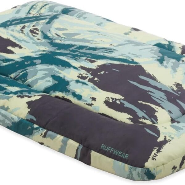 Ruffwear Basecamp Foldable Dog Bed  Portable, Waterproof, Non-Slip, Recycled Insulation for Outdoor, Crate, & Travel Use  Durable, Comfortable Microsuede Surface (Sweeping Sage, Medium)