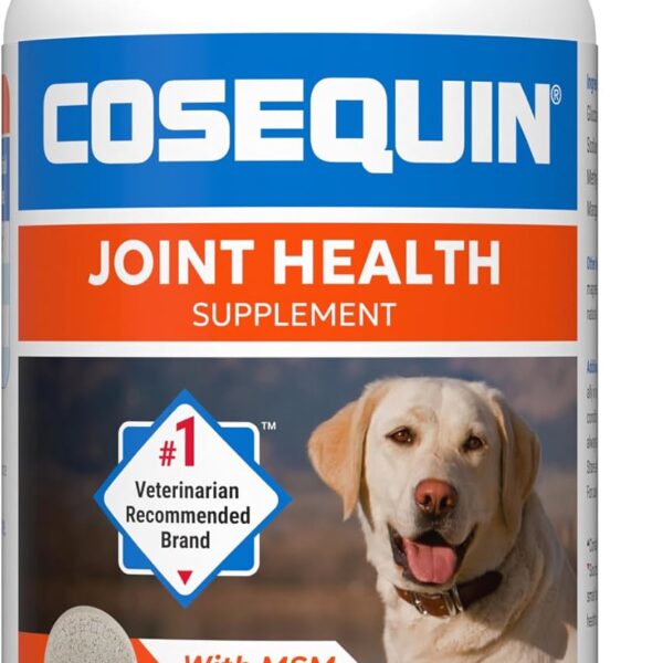 Nutramax Cosequin for Dogs Joint Health Supplement, Contains Glucosamine for Dogs, Plus Chondroitin and MSM, Supports Healthy Joints, Chewable Tablets, 60 Count
