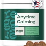 Reggie Anytime Calming Chews for Dogs | Natural Anxiety Relief with L-Theanine & Magnolia Barks | Calming Dog Treats for Separation Anxiety, Thunderstorms, Travel & Stress | 60 Soft Chews