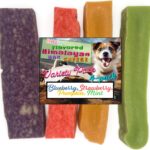 Flavored Himalayan Yak Cheese Chew  Made with Natural Fruit Puree, Protein-Rich Dog Treats  No Added Sugar or Preservatives Included Flavors Blueberry, Strawberry, Pumpkin, Mint