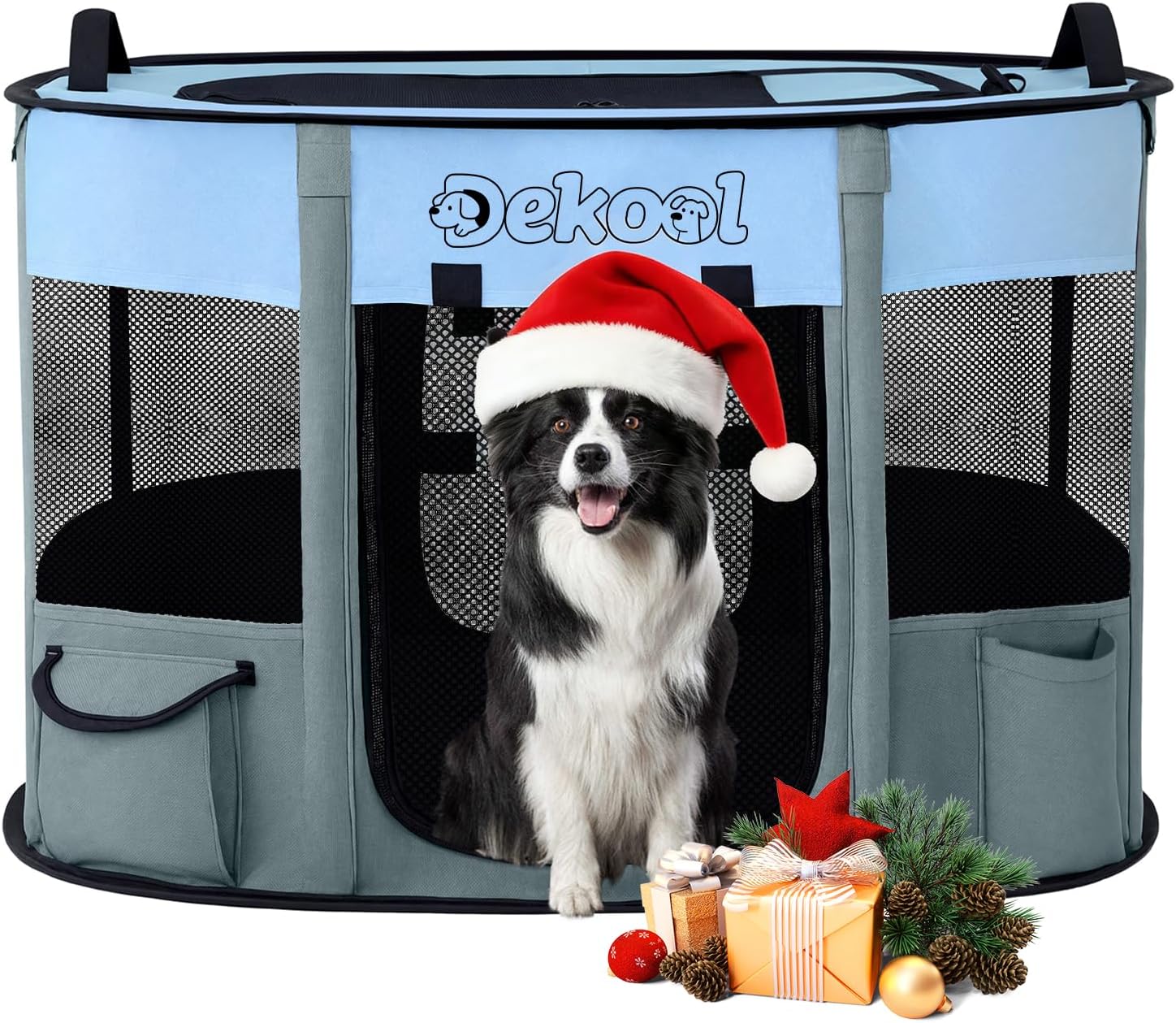 Foldable Dog Cat Playpen, Portable Dog Crate for Puppies, Cat, Puppy Play Pen for Indoors, Kennel Tent Crate for Indoor Outdoor Travel Camping Use with Carrying Case (Blue, M) Foldable Dog Cat Playpen, Portable Dog Crate for Puppies, Cat, Puppy Play Pen for Indoors, Kennel Tent Crate for Indoor Outdoor Travel Camping Use with Carrying Case (Blue, M)