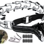 Dog Training Collar with Quick-Release Buckle, Adjustable Stainless Steel Collar for Small Medium Large Dogs (Black, XL Neck Girth 16.9"-22.2")