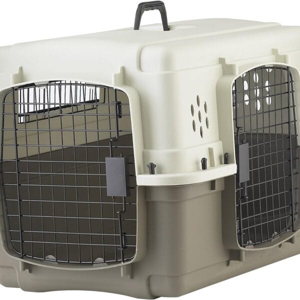 Pet Lodge Two Door Dog Crate | Designed for Air Transport | Dog Kennel | Easy to Clean Pet Crate | for Pets Up to 30lbs | Small