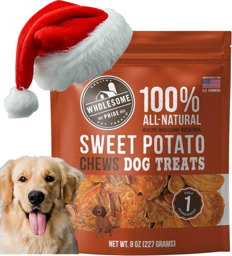 Wholesome Pride Sweet Potato Chews 100% All-Natural Single Ingredient Dog Treats, 8 oz