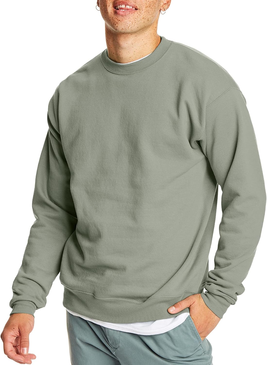 Hanes Men's Ecosmart Fleece Sweatshirt, Pullover Crewneck Sweatshirt, Big & Tall, 1 or 2 Pack Hanes Men's Ecosmart Fleece Sweatshirt, Pullover Crewneck Sweatshirt, Big & Tall, 1 or 2 Pack