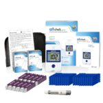 eBchek Blood Glucose Monitor Kit with Voice, 100 Test Strips, 100 Lancets 30G, 1 Blood Sugar Monitor for Diabetes, Talk Function, No Coding, Multi-Lingual Voice, Blood Sugar, Lancing Device