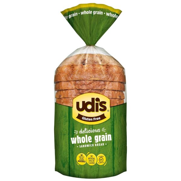 Udis Gluten Free Foods Whole Grain Bread, 12 Ounce