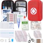 276PCS First Aid Kit Home Car Camping Hiking Emergency Supplies Small Compact Lovely Bag for School Outdoor, Basic Outdoor Essentials Survival Kit for Travel AMORNING