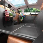 Back Seat Extender for Dogs: Mobile Cozy Pet Den! Skin-Safe Padding, Heavy-Duty PU Leather with Hard Bottom, 450lb Capacity-Waterproof, Non-Slip, 45% More Space (Fits Cars, SUVs & Small Trucks)