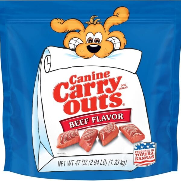 Canine Carry Outs Dog Treats, Beef Flavor, 47 Ounce