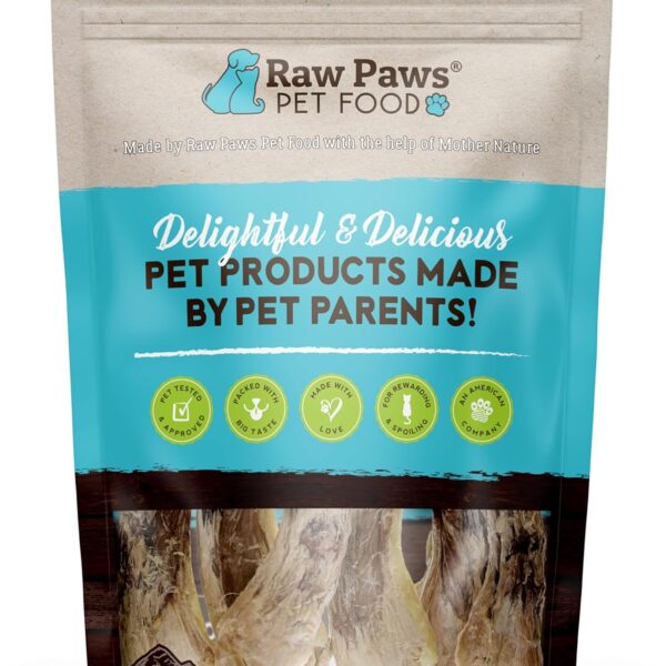 Raw Paws Freeze Dried Duck Necks for Dogs, 5-oz - Made in USA - All Natural Duck Dog Treats - Single Ingredient