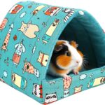 UPINS 2Pcs Guinea Pig Hideout,Guinea Pig Bed Houses Washable Small Animal House Cage Accessories for Dwarf Rabbits Chinchillas Hamsters Hedgehogs Ferrets Bearded Dragons and Rats