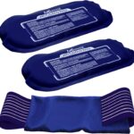 Reusable Hot and Cold Ice Packs for Injuries (3-Piece Set), Joint Pain, Muscle Soreness and Body Inflammation - Reusable Gel Wraps - Adjustable & Flexible for Knees, Back, Shoulders, Arms and Legs
