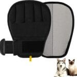 Pet Hair Remover Glove for Cats & Dogs, Patented Adjustable Strap, Reusable Five-Finger Grooming Glove, Non-Slip Fit, Removes Pet Hair from Couch, Carpet, Laundry & Car Seat