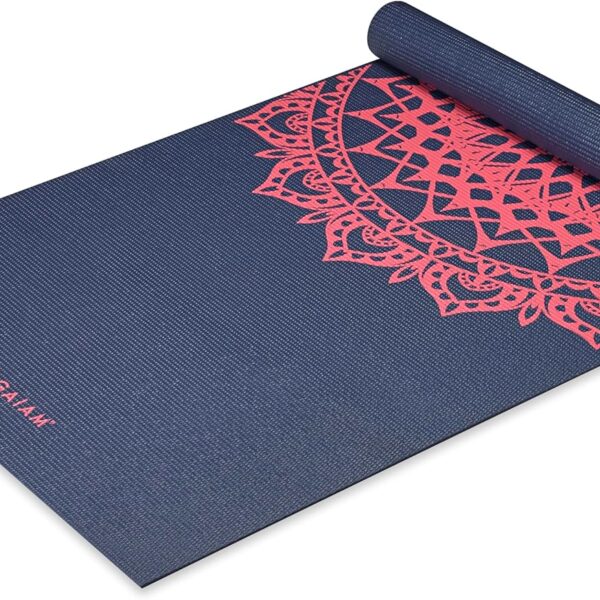 Gaiam Print Yoga Mat, Non Slip Exercise & Fitness Mat for All Types of Yoga, Pilates & Floor Exercises