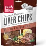 The Honest Kitchen Gourmet Barbecue Liver Chips: Beef Liver & Cheddar Recipe, 4 oz Bag