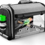 SUERTREE Bird Carrier Bag With Stand, Lightweight Backpack for Parrot, Portable Travel Cage, Pet Transparent Breathable Carrier