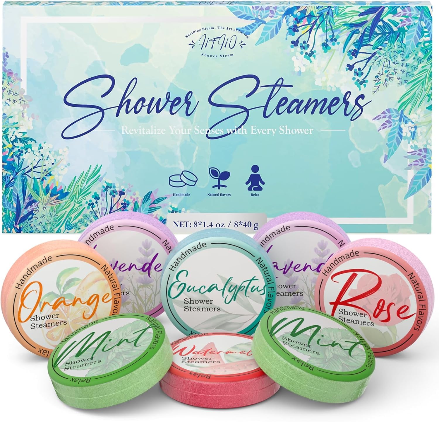 Shower Steamers Aromatherapy 8 Pack - Gifts for Women, Shower Bombs with Essential Oils, Self Care and Stress Relief Stocking Stuffers, Relaxation Birthday Gifts for Women and Men Shower Steamers Aromatherapy 8 Pack - Gifts for Women, Shower Bombs with Essential Oils, Self Care and Stress Relief Stocking Stuffers, Relaxation Birthday Gifts for Women and Men