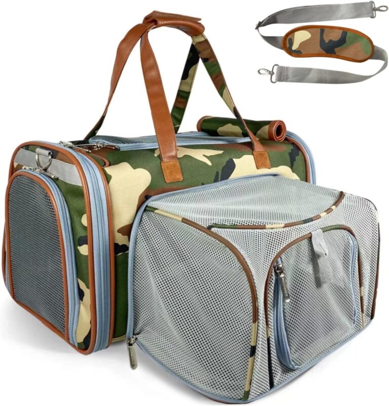 Mr. Peanut's Gold Series Standard Size Expandable Pet Carrier (Camo)