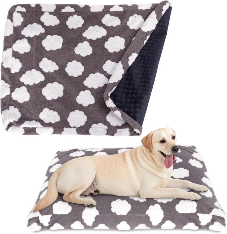 Faux Fur Dog Bed Covers  Ultra Soft Rose Velvet, Removable & Washable, Cozy & Durable,Large Pet Bed Cover Only (No Filling)  Gray, (Cloud Dark Gray, 36" L x 24" W x 4" Th)