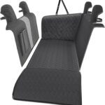 Bilisin Dog Car Seat Cover with Storage Pocket Compatible with Subaru XV/Crosstrek 2013-2017 Soft Bottom Hammock Oxford Fabric Pet Backseat Cover Protector Interior Accessories (Black)