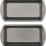 GoodCook Nonstick Loaf Pan 8 x 4-Inch Heavy-Duty Steel Bakeware with Easy-Clean Non-Stick Coating, Oven & Dishwasher Safe Pan for Meatloaf Breads Lasagnas Casseroles & More, Set of 2, Gray