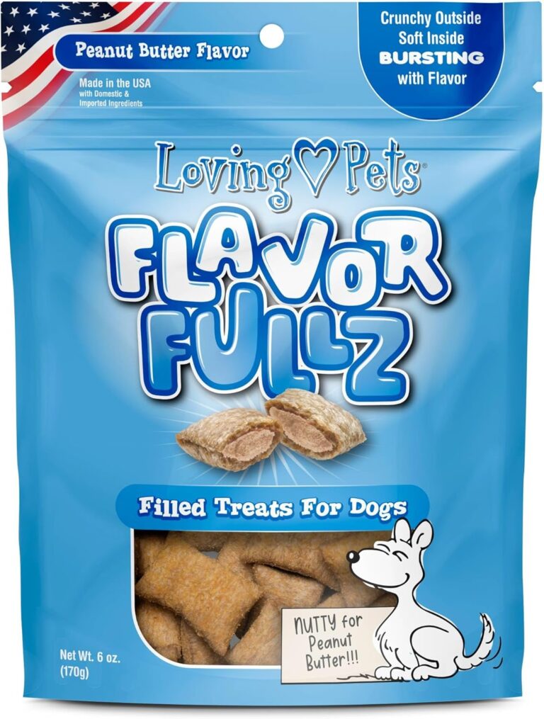 Loving Pets Flavorfullz Filled Treats for Dogs, Peanut Butter 6 oz.