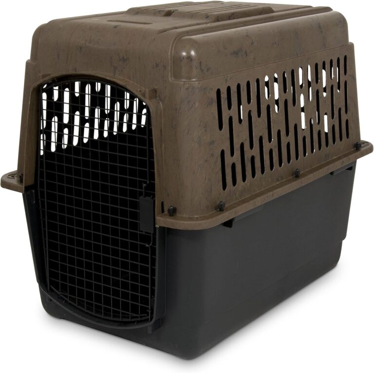 Petmate Ruffmaxx Camouflage Dog Kennel Pet Carrier & Crate,Eco Friendly 32' (30-50 Lb),Outdoor/Indoor for Large,Medium,and Small Dogs-Made from Recycled Material w/360-Degree Ventilation, Made in USA