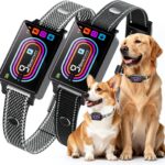 Dog Bark Collar 2 Pack, Smart Bark Collars for Dogs 5130 lbs, Upgraded Anti Bark Training Collar with Beep, Vibration & Shock, 9 Sensitivity Levels, 5 Training Modes, Rechargeable & IPX7 Waterproof