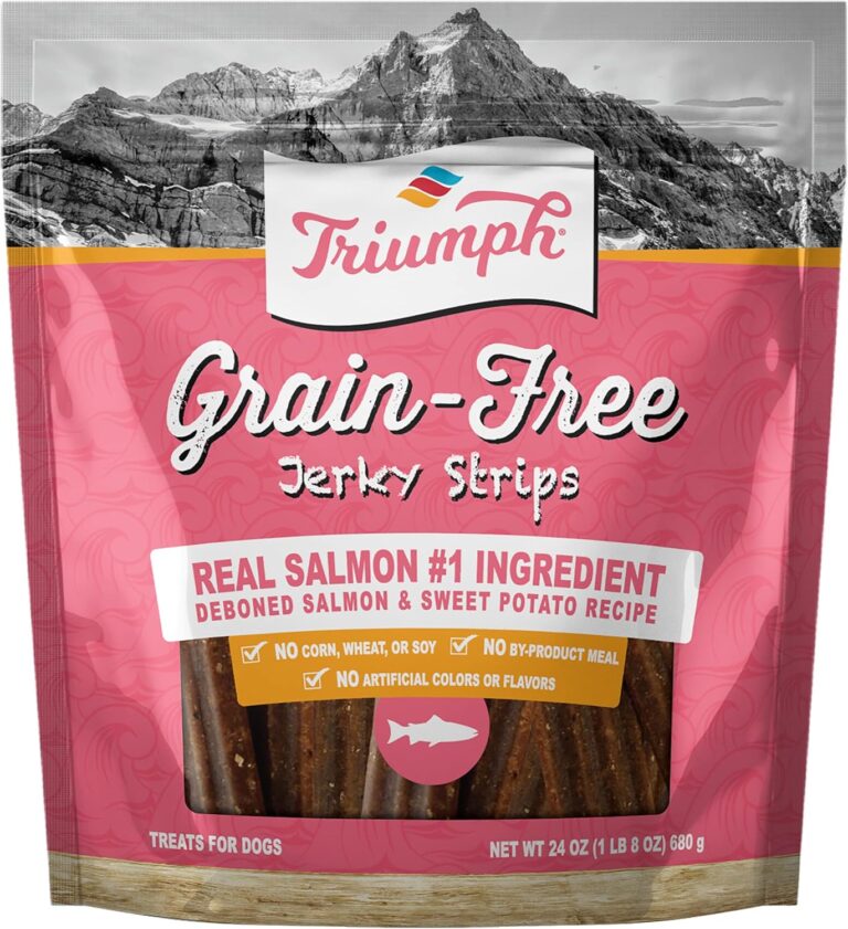 Triumph Free Spirit Grain Free Salmon and Vegetable Recipe Jerky Bites Soft Dog Treats | 24 oz