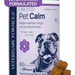 Veterinary Formula Pet Calm 60ct  Vet-Formulated Calming Chews for Dogs with L-Theanine, L-Tryptophan for Behavior Support, Relaxation Treats, Puppy Chews for Stressful Situations, Dog Calming Aid