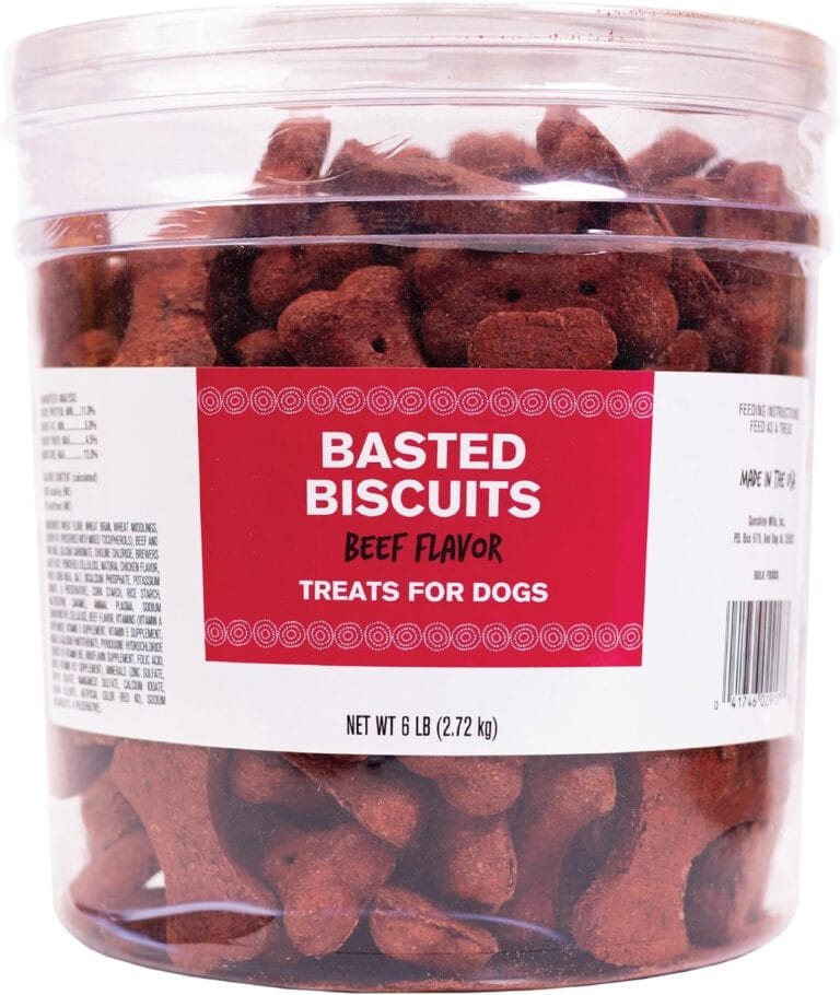 Pet Life Basted Beef Flavor Biscuits Dog Treats, 6lb