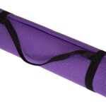 Yoga Mat - Double Sided 1/4-Inch Workout Mat - 71x24-Inch Exercise Pad for Home Gym Fitness or Pilates with Carrying Strap by Wakeman