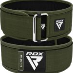 RDX Weight Lifting Belt - AUTO LOCK 4 Premium Adjustable Gym Belt for Olympic Cross Training - Support for Men Women Functional Fitness Workout - WOD Powerlifting Bodybuilding Weightlifting Deadlift