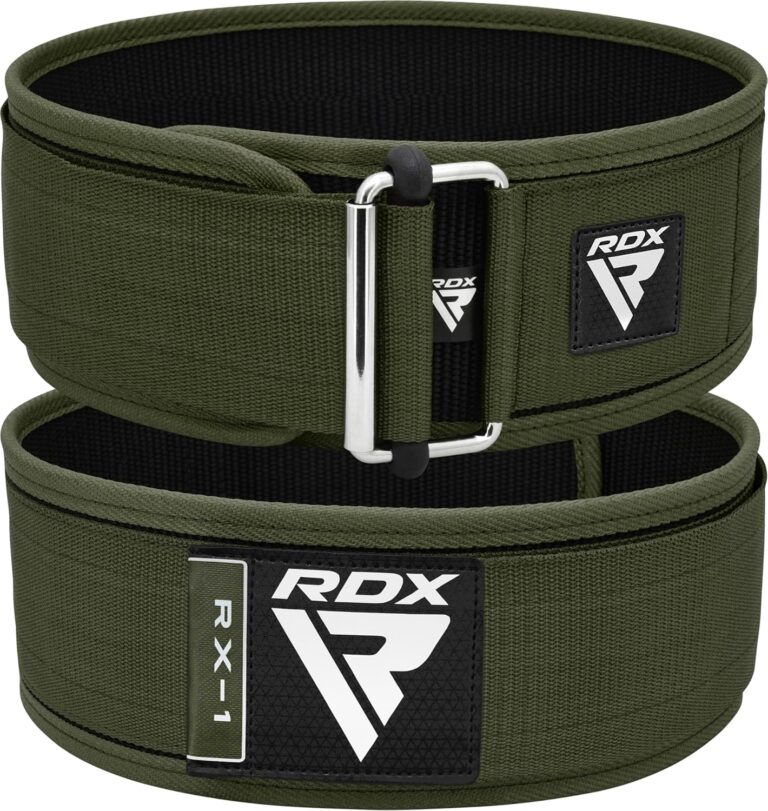 RDX Weight Lifting Belt - AUTO LOCK 4 Premium Adjustable Gym Belt for Olympic Cross Training - Support for Men Women Functional Fitness Workout - WOD Powerlifting Bodybuilding Weightlifting Deadlift