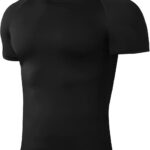Niksa Men's Compression Shirts, Compression Shirts for Men Short Sleeve Athletic, Quick Dry Workout T Shirts Base Undershirt