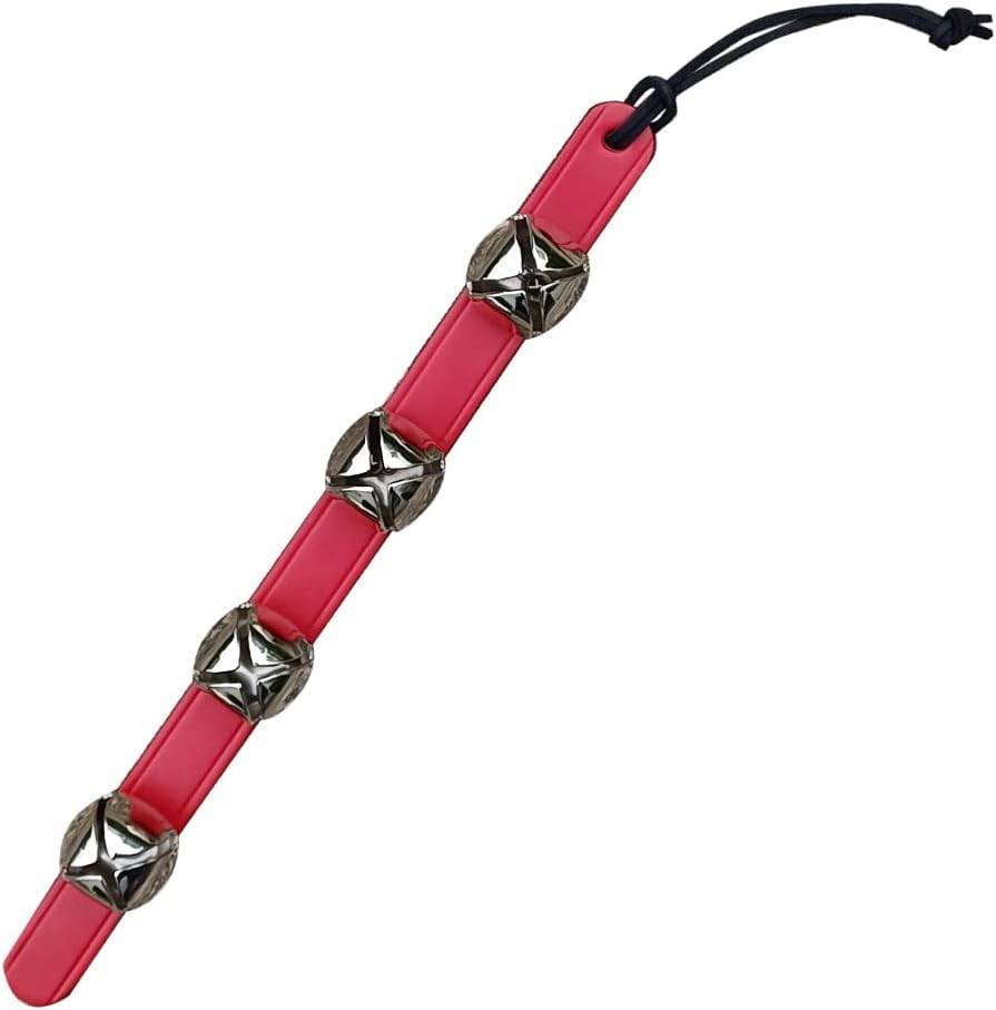 Rustic Red Door Co. Hanging Jingle Sleigh Bells on Leather Strap for Door Knob, Dog to Go Outside, Pet Puppy Potty Training, Christmas Decor, 4 Silver Bells, 14" Straip, Red Rustic Red Door Co. Hanging Jingle Sleigh Bells on Leather Strap for Door Knob, Dog to Go Outside, Pet Puppy Potty Training, Christmas Decor, 4 Silver Bells, 14" Straip, Red