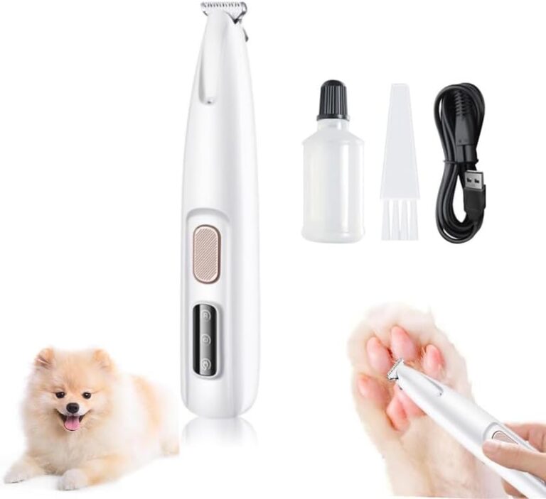 Pet Micro Trimmer,2024 New Low Noise Cordless Dog Paw Trimmer, Rechargeable Pet Hair Trimmer for Grooming, Multifunctional Pet Hair Clippers