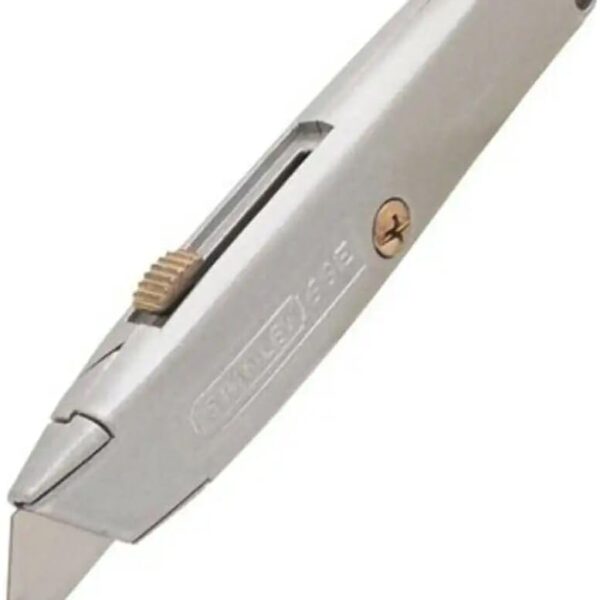 Stanley Utility Knife, 2-Pack - 6 in Classic 99 Retractable with Alloy Steel Blades & Handle, Interlocking Nose, 3-Position Blade, Includes 3 Blades